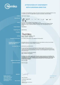 CE AOC PD100W certificate