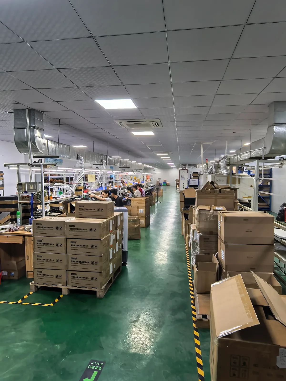 Packaging and shipping area at Paiyi Power